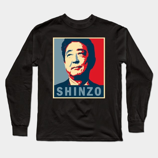 Shinzo Abe Long Sleeve T-Shirt by valentinahramov